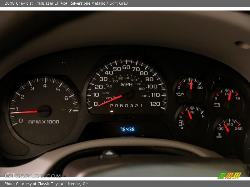 Silverstone Metallic / Light Gray 2008 Chevrolet TrailBlazer LT 4x4