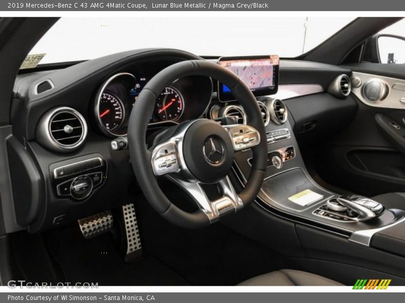 Lunar Blue Metallic / Magma Grey/Black 2019 Mercedes-Benz C 43 AMG 4Matic Coupe
