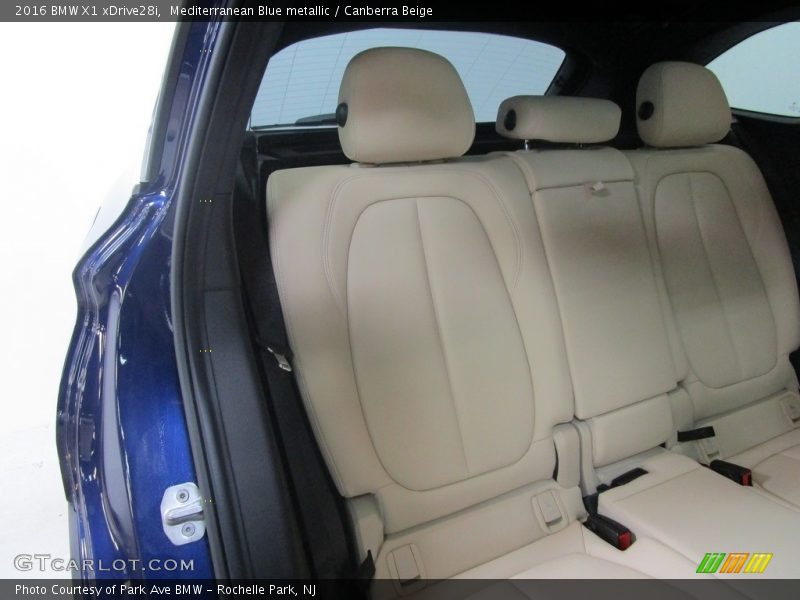 Mediterranean Blue metallic / Canberra Beige 2016 BMW X1 xDrive28i