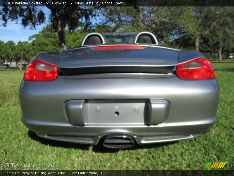 GT Silver Metallic / Cocoa Brown 2004 Porsche Boxster S 550 Spyder