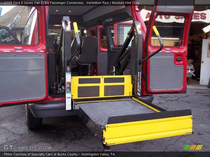 Vermillion Red / Medium Flint Grey 2006 Ford E Series Van E250 Passenger Conversion