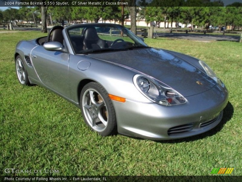 Front 3/4 View of 2004 Boxster S 550 Spyder