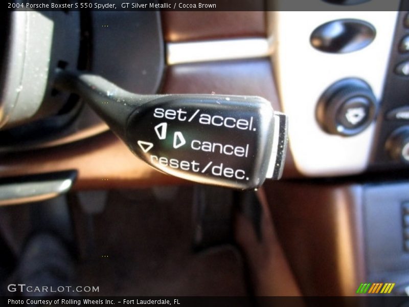 GT Silver Metallic / Cocoa Brown 2004 Porsche Boxster S 550 Spyder
