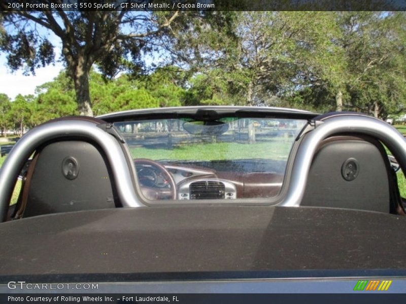 GT Silver Metallic / Cocoa Brown 2004 Porsche Boxster S 550 Spyder