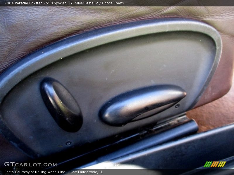GT Silver Metallic / Cocoa Brown 2004 Porsche Boxster S 550 Spyder
