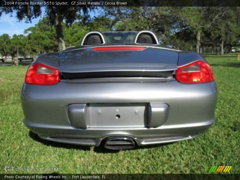 GT Silver Metallic / Cocoa Brown 2004 Porsche Boxster S 550 Spyder
