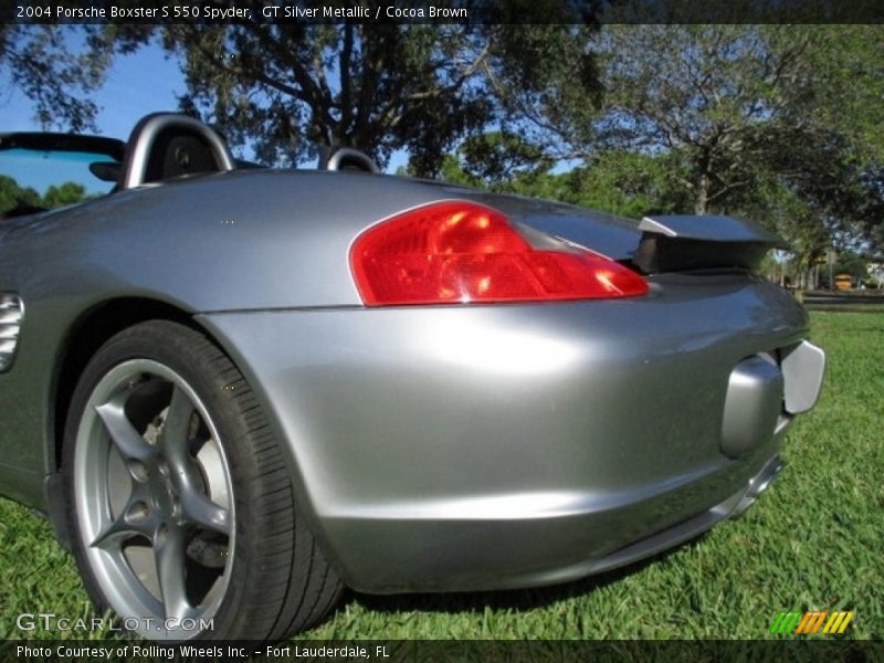 GT Silver Metallic / Cocoa Brown 2004 Porsche Boxster S 550 Spyder