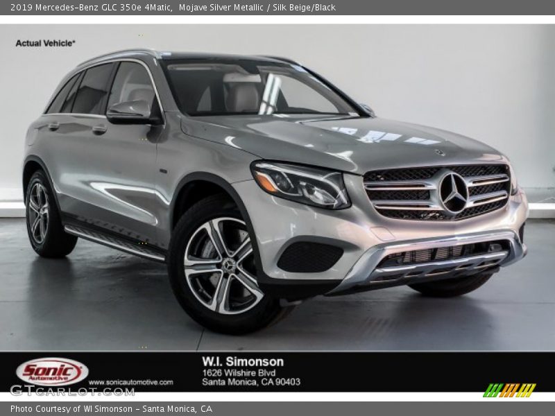 Mojave Silver Metallic / Silk Beige/Black 2019 Mercedes-Benz GLC 350e 4Matic