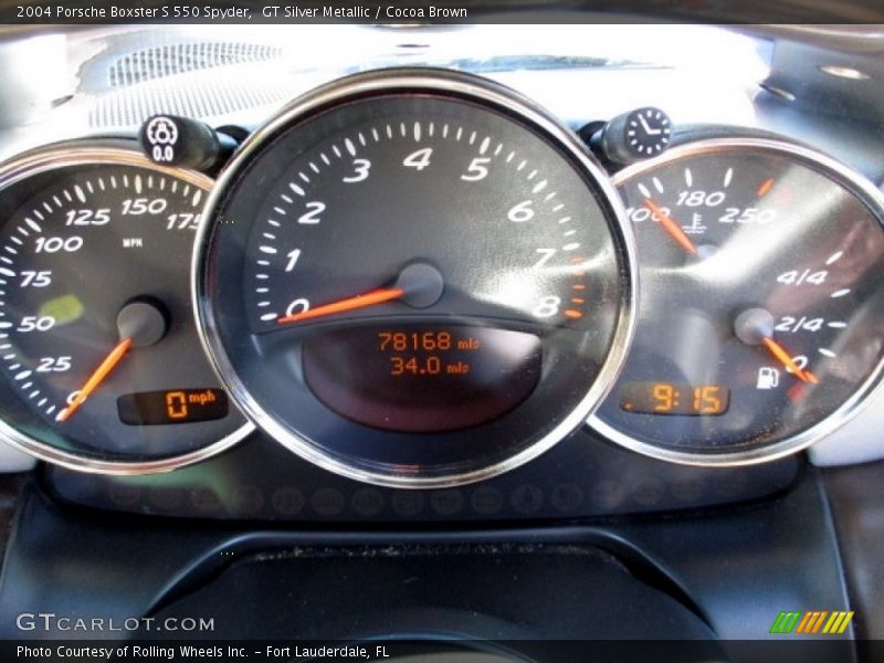  2004 Boxster S 550 Spyder S 550 Spyder Gauges