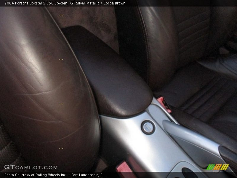 GT Silver Metallic / Cocoa Brown 2004 Porsche Boxster S 550 Spyder