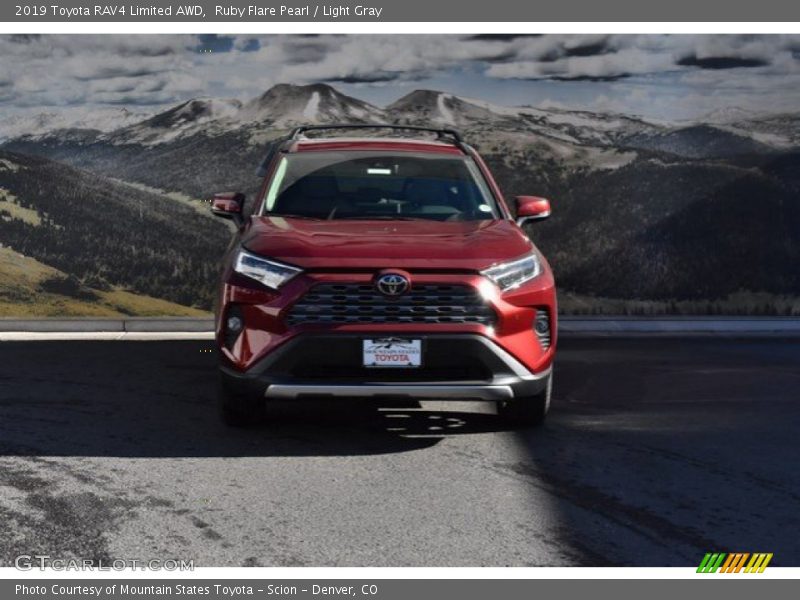 Ruby Flare Pearl / Light Gray 2019 Toyota RAV4 Limited AWD