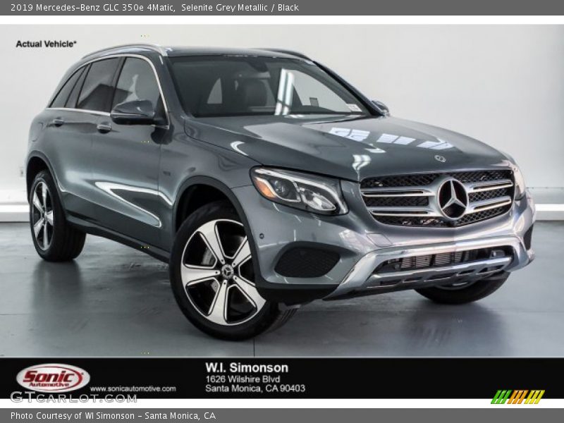 Selenite Grey Metallic / Black 2019 Mercedes-Benz GLC 350e 4Matic