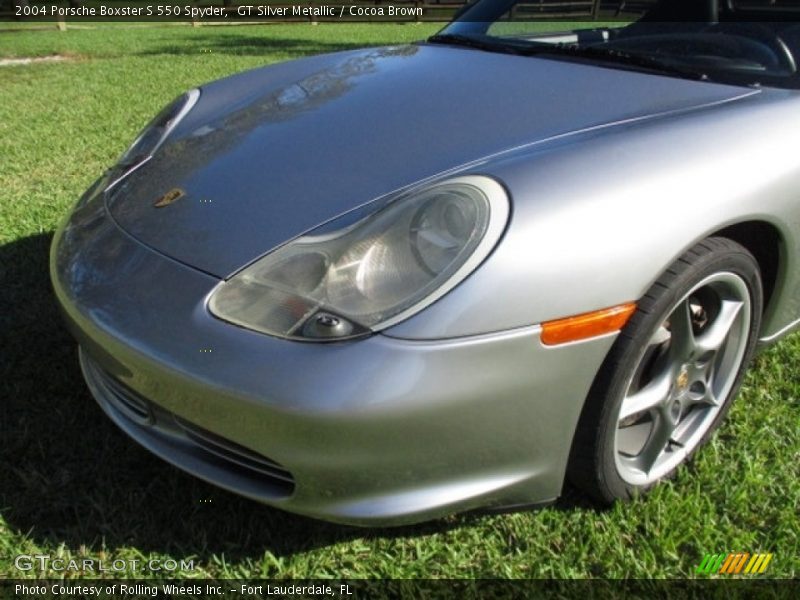 GT Silver Metallic / Cocoa Brown 2004 Porsche Boxster S 550 Spyder