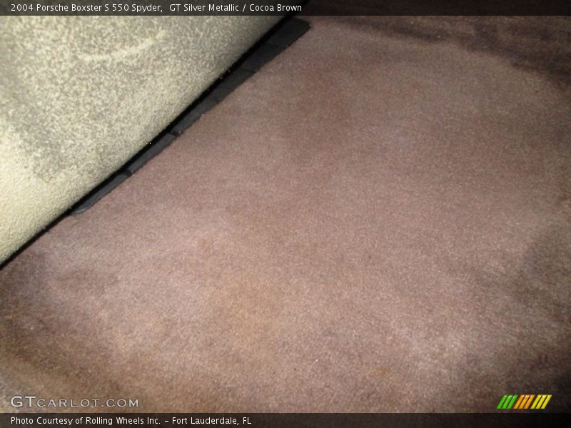 GT Silver Metallic / Cocoa Brown 2004 Porsche Boxster S 550 Spyder