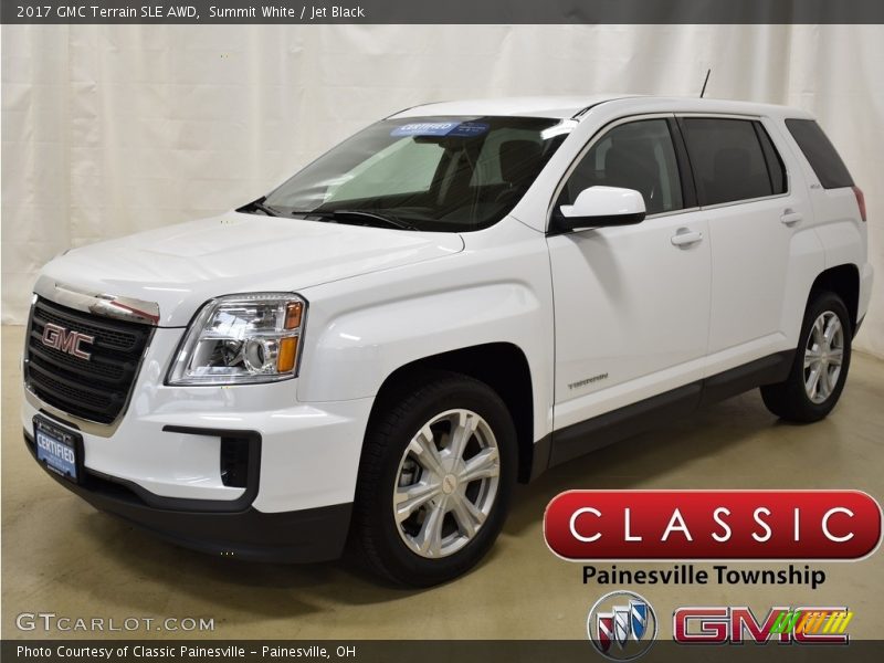 Summit White / Jet Black 2017 GMC Terrain SLE AWD