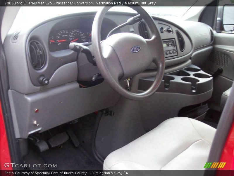 Vermillion Red / Medium Flint Grey 2006 Ford E Series Van E250 Passenger Conversion