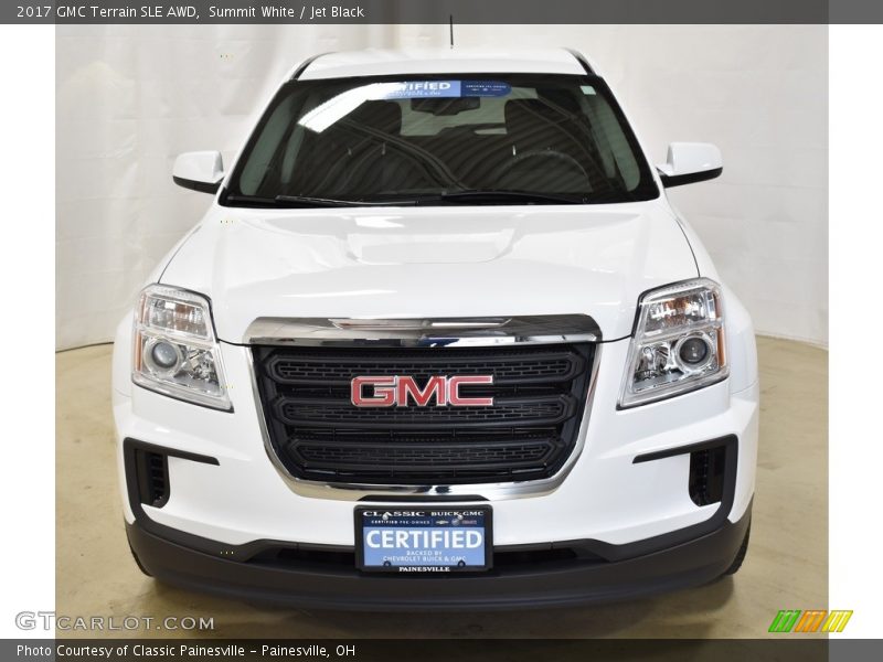 Summit White / Jet Black 2017 GMC Terrain SLE AWD