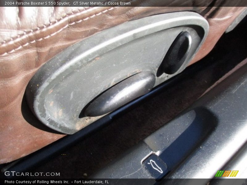 GT Silver Metallic / Cocoa Brown 2004 Porsche Boxster S 550 Spyder