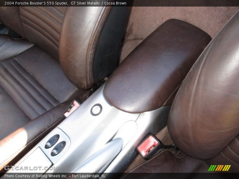 GT Silver Metallic / Cocoa Brown 2004 Porsche Boxster S 550 Spyder
