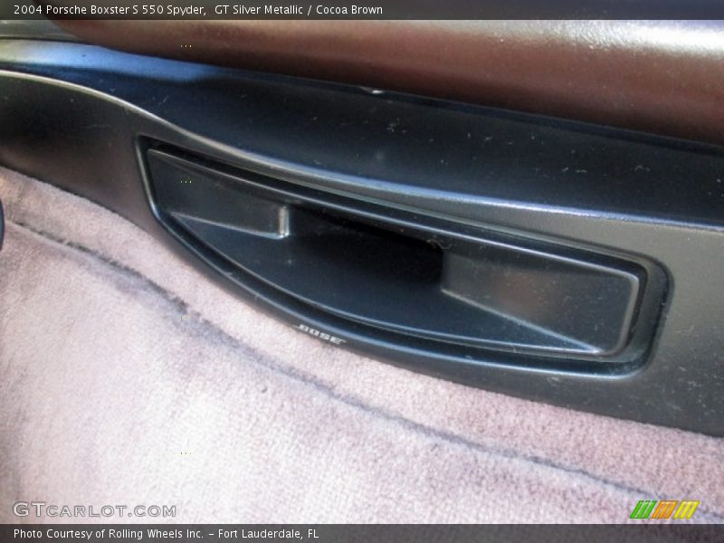 GT Silver Metallic / Cocoa Brown 2004 Porsche Boxster S 550 Spyder