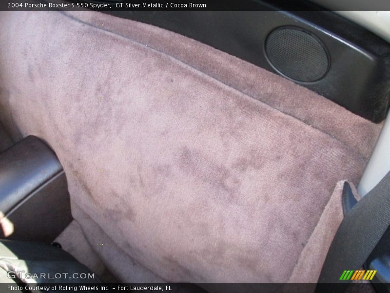 GT Silver Metallic / Cocoa Brown 2004 Porsche Boxster S 550 Spyder