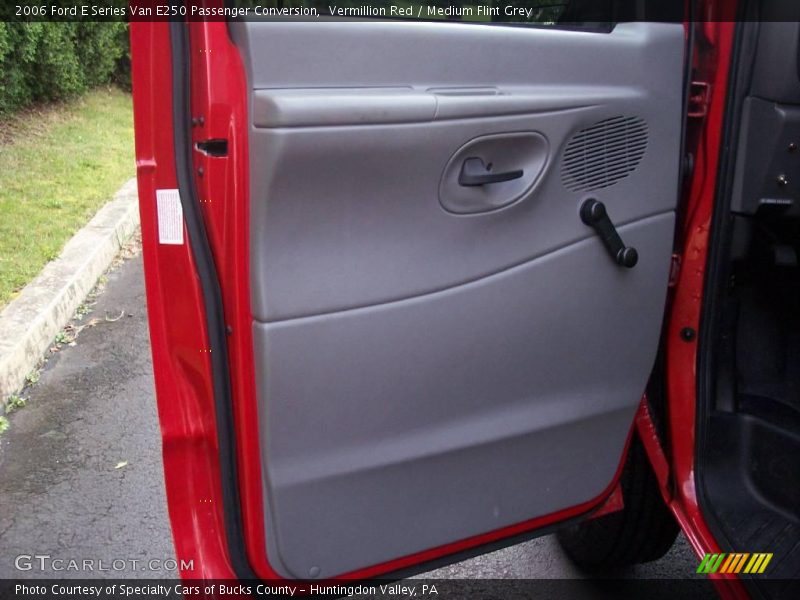 Vermillion Red / Medium Flint Grey 2006 Ford E Series Van E250 Passenger Conversion