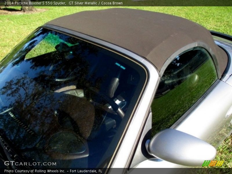 GT Silver Metallic / Cocoa Brown 2004 Porsche Boxster S 550 Spyder