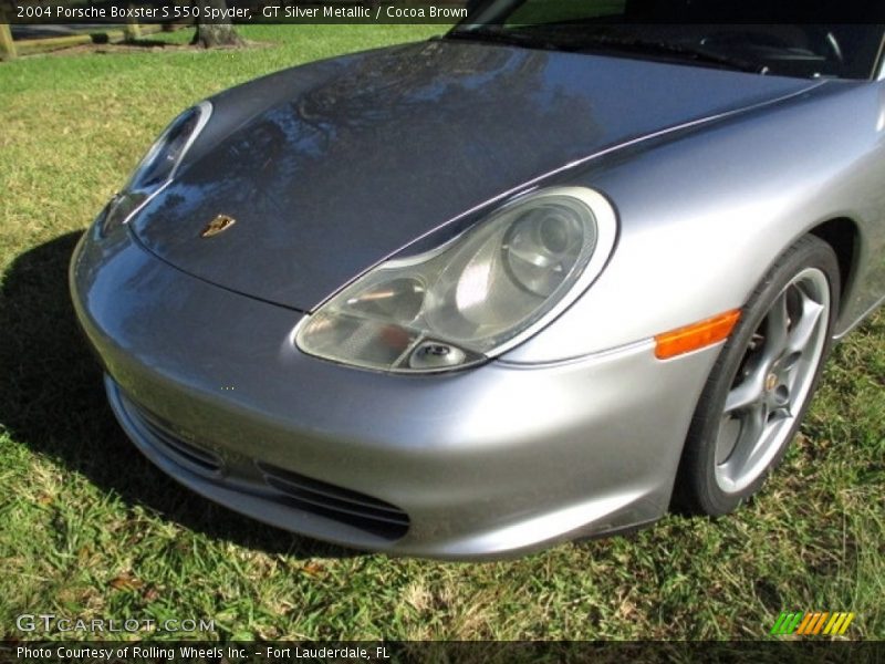 GT Silver Metallic / Cocoa Brown 2004 Porsche Boxster S 550 Spyder