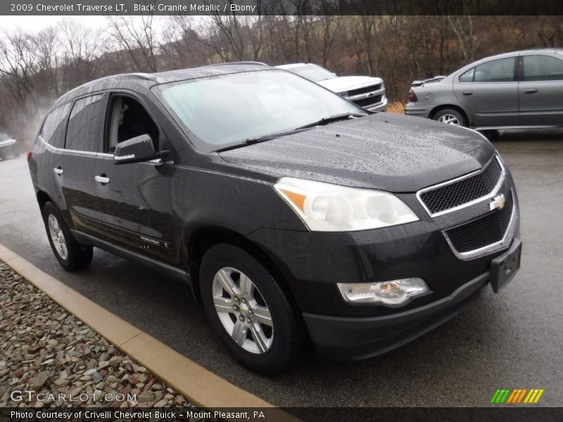 Black Granite Metallic / Ebony 2009 Chevrolet Traverse LT