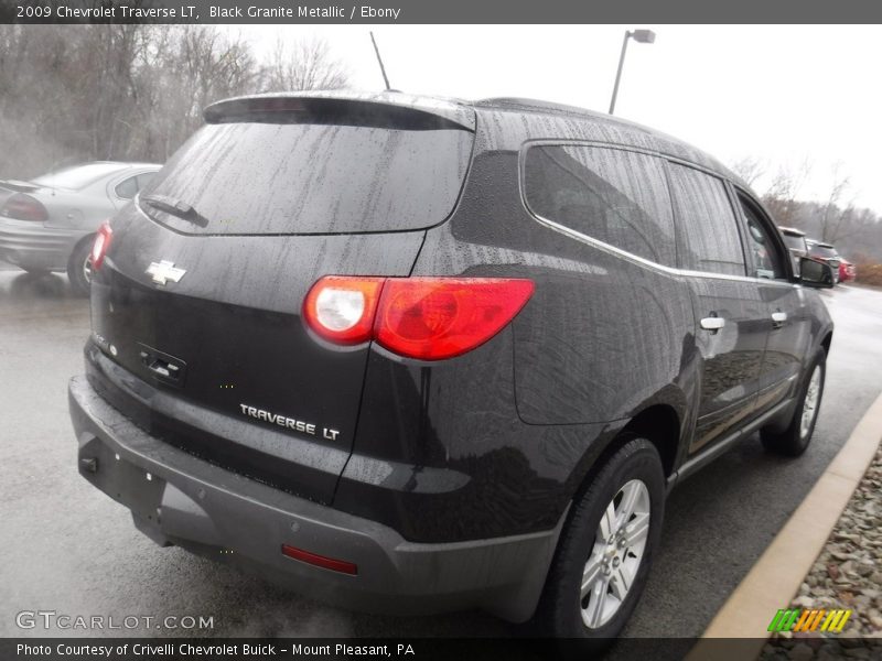 Black Granite Metallic / Ebony 2009 Chevrolet Traverse LT