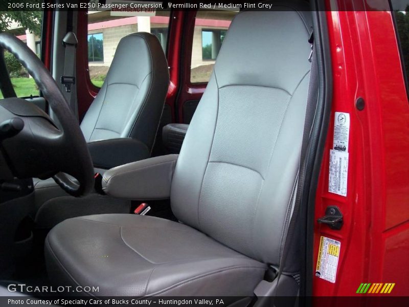 Vermillion Red / Medium Flint Grey 2006 Ford E Series Van E250 Passenger Conversion