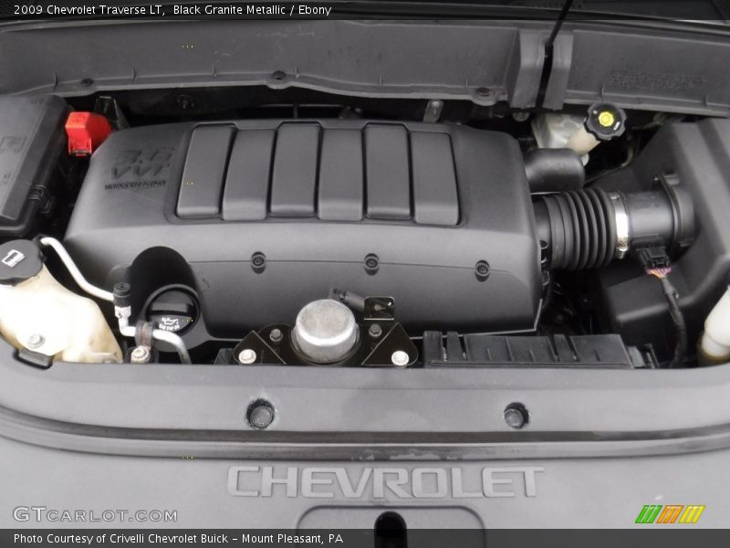 Black Granite Metallic / Ebony 2009 Chevrolet Traverse LT