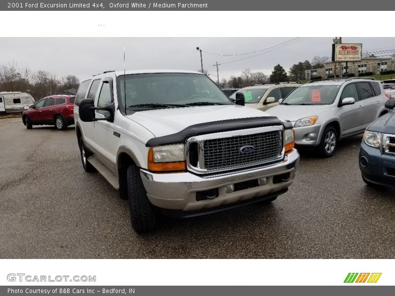 Oxford White / Medium Parchment 2001 Ford Excursion Limited 4x4