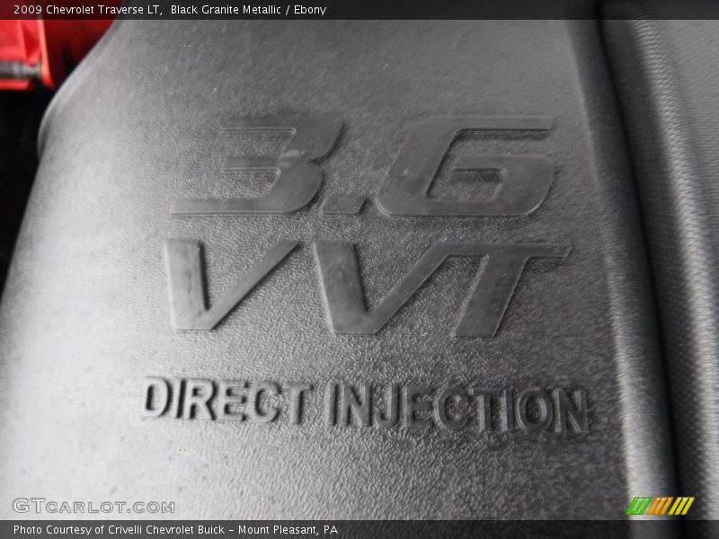 Black Granite Metallic / Ebony 2009 Chevrolet Traverse LT