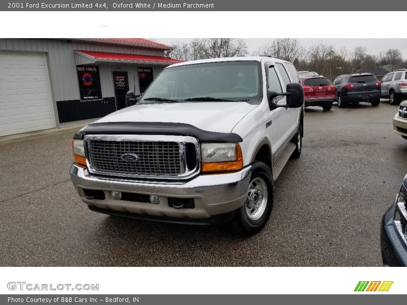 Oxford White / Medium Parchment 2001 Ford Excursion Limited 4x4