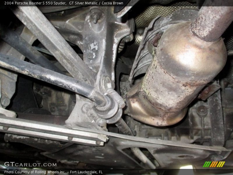Undercarriage of 2004 Boxster S 550 Spyder