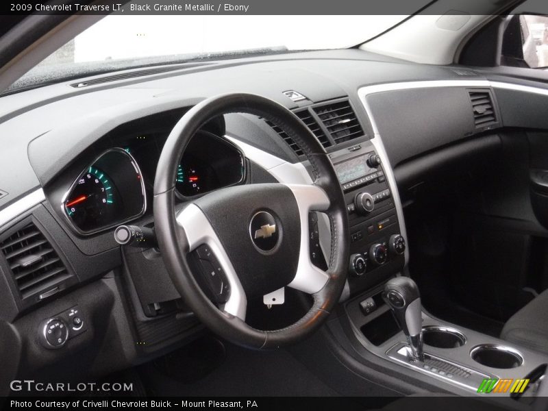 Black Granite Metallic / Ebony 2009 Chevrolet Traverse LT