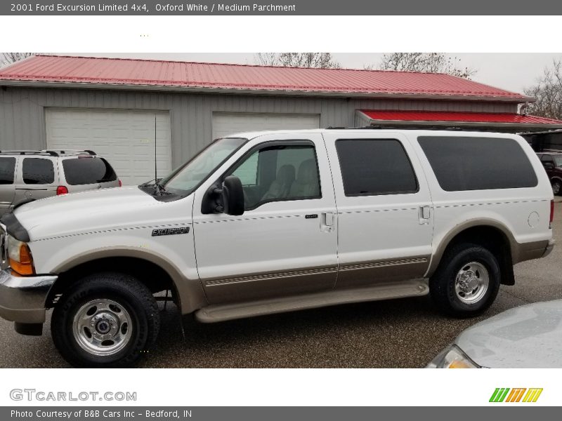 Oxford White / Medium Parchment 2001 Ford Excursion Limited 4x4