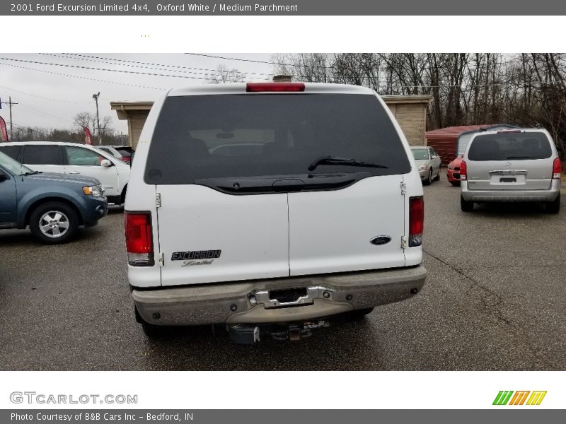 Oxford White / Medium Parchment 2001 Ford Excursion Limited 4x4