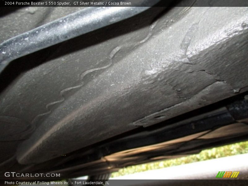 GT Silver Metallic / Cocoa Brown 2004 Porsche Boxster S 550 Spyder