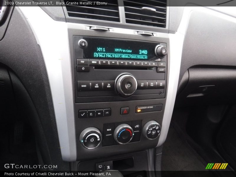 Black Granite Metallic / Ebony 2009 Chevrolet Traverse LT