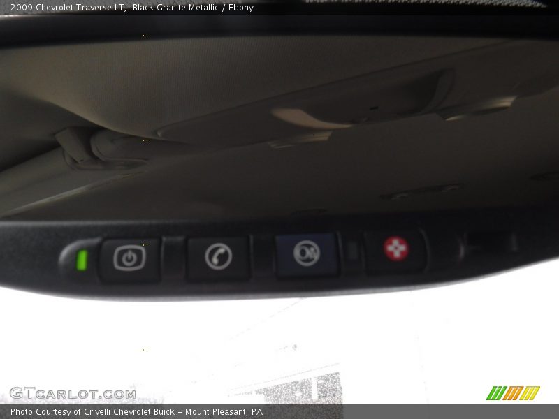 Black Granite Metallic / Ebony 2009 Chevrolet Traverse LT
