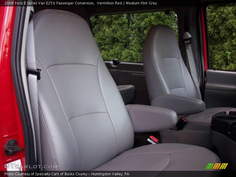 Vermillion Red / Medium Flint Grey 2006 Ford E Series Van E250 Passenger Conversion