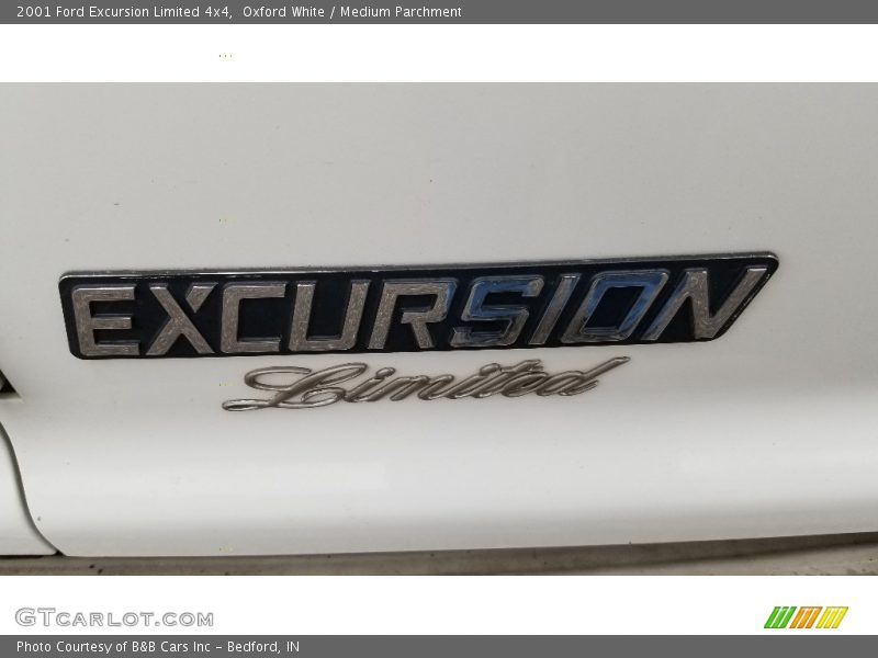 Oxford White / Medium Parchment 2001 Ford Excursion Limited 4x4