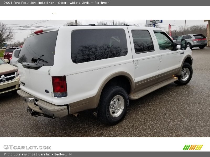 Oxford White / Medium Parchment 2001 Ford Excursion Limited 4x4