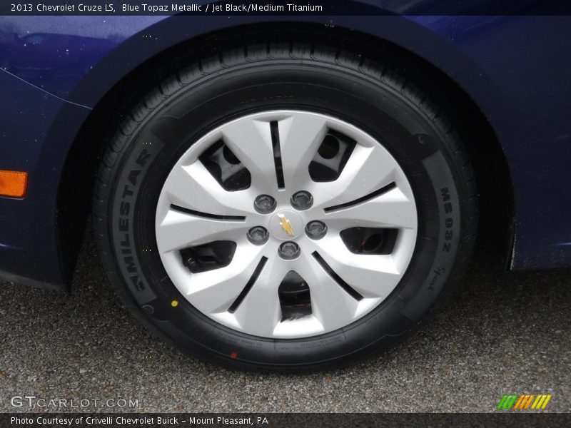 Blue Topaz Metallic / Jet Black/Medium Titanium 2013 Chevrolet Cruze LS
