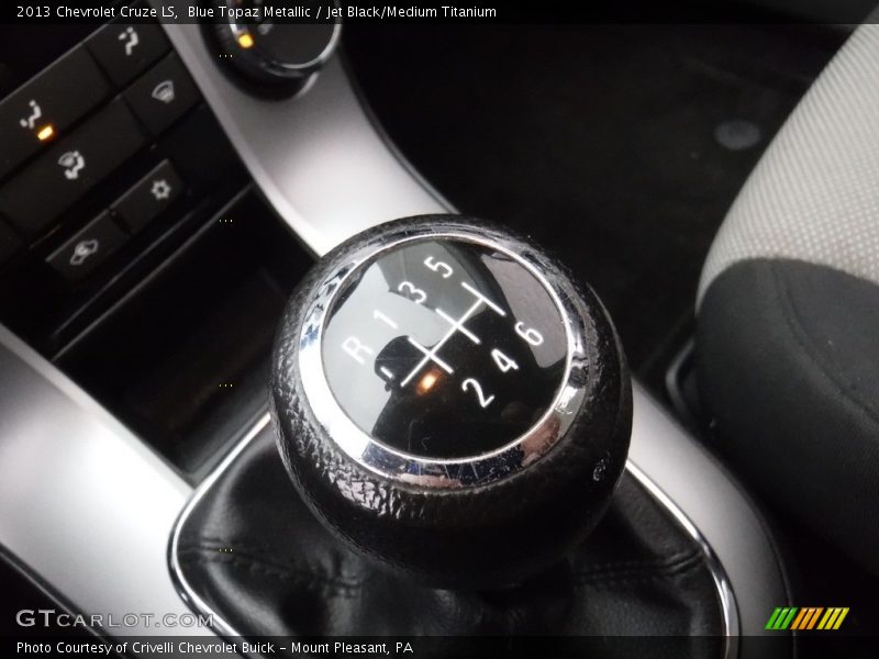 Blue Topaz Metallic / Jet Black/Medium Titanium 2013 Chevrolet Cruze LS