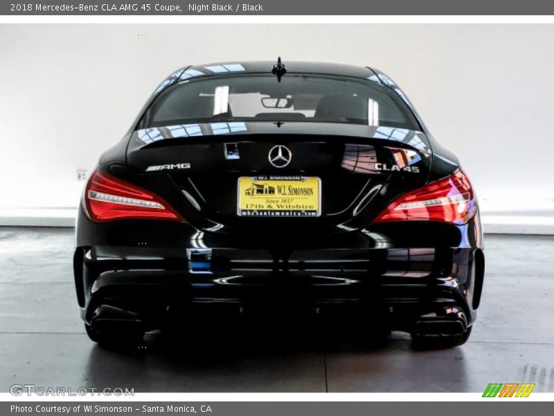 Night Black / Black 2018 Mercedes-Benz CLA AMG 45 Coupe