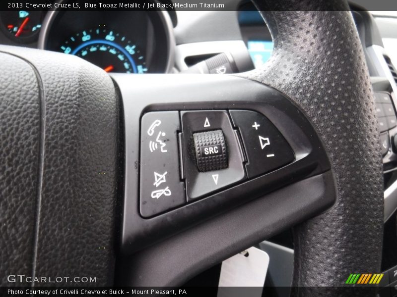 Blue Topaz Metallic / Jet Black/Medium Titanium 2013 Chevrolet Cruze LS