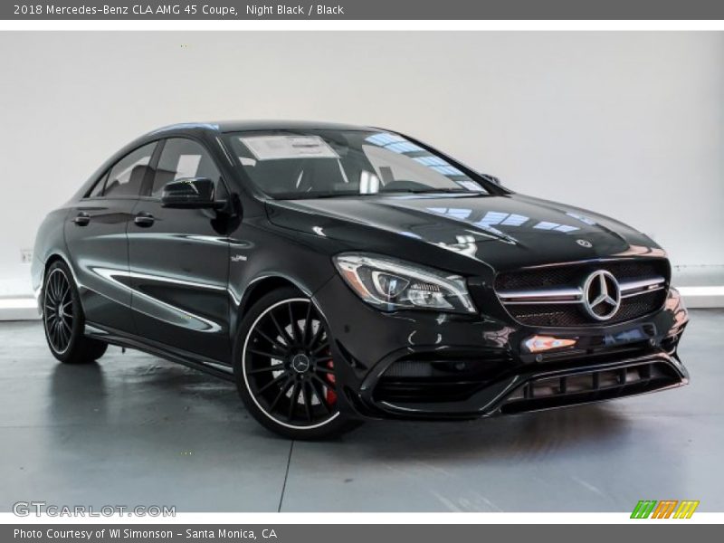 Night Black / Black 2018 Mercedes-Benz CLA AMG 45 Coupe